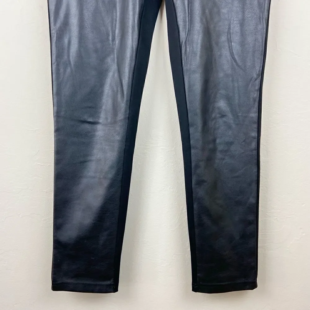 Calvin Klein Faux Leather Front Legging Pants